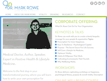 Tablet Screenshot of doctormarkrowe.com
